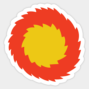 Fireball symbol Sticker